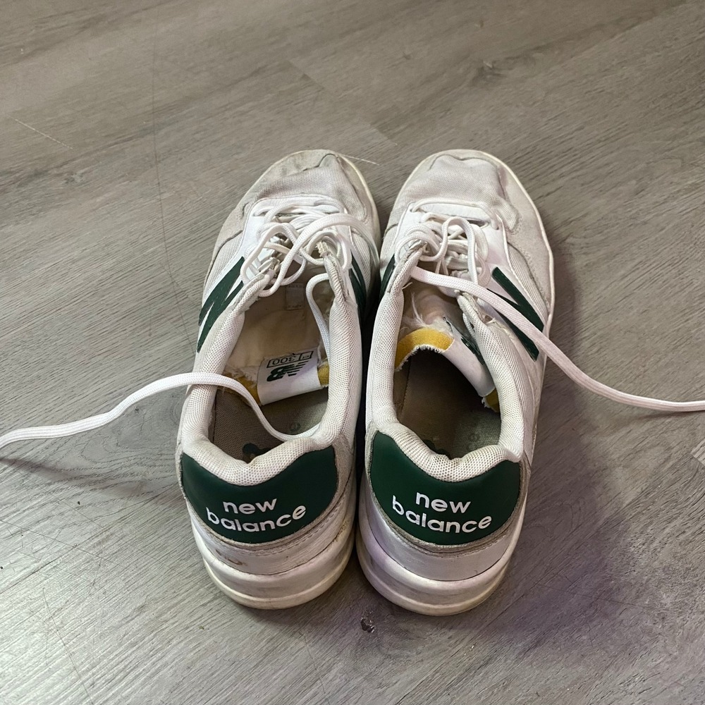 New Balance Sneakers Mens 10‎ White Green The Court Line Low Top